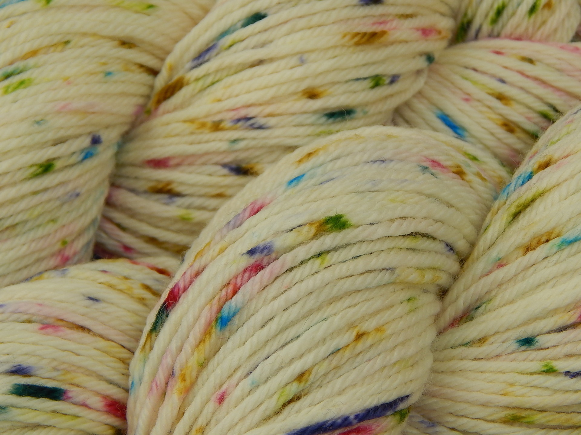 Worsted Weight Hand Dyed Yarn, 100 Superwash Merino Wool Potluck